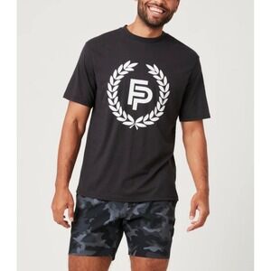 Flint Park Logo Graphic T-Shirt‎ Organic Cotton Athleisure Sporty Training Gym